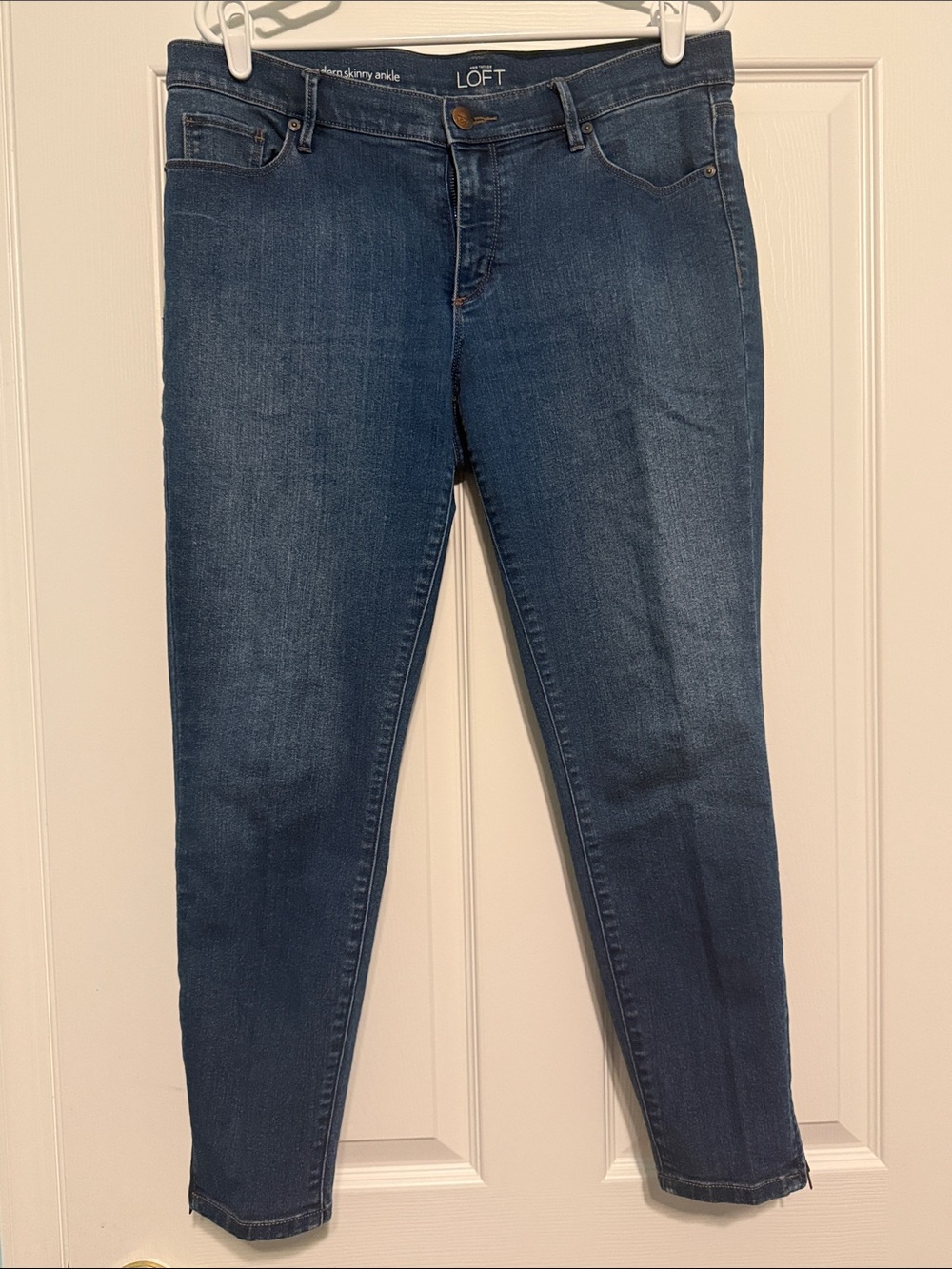 LOFT Dark Blue Ankle Skinny Jeans